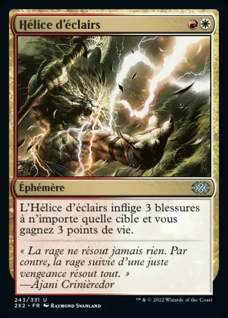 Hélice d'éclairs, carte Magic 2X2 243 — extension Double Masters 2022