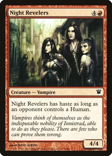 Night Revelers, Magic card ISD 153 — Innistrad set