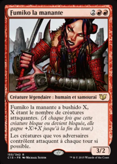 Fumiko la manante, carte Magic C15 155 — extension Commander 2015