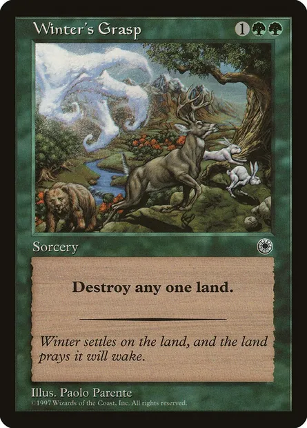Winter's Grasp, Magic card POR 194 — Portal set