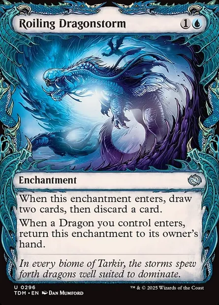 Roiling Dragonstorm, Magic card TDM 296 — Tarkir: Dragonstorm set