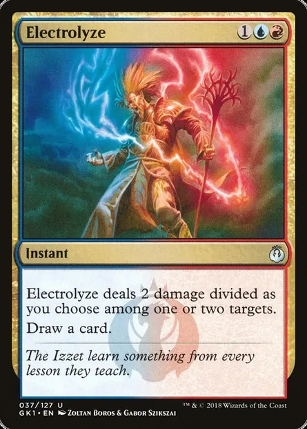 Electrolyze, Magic card GK1 37 — GRN Guild Kit set