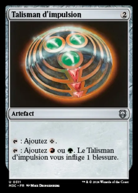 Talisman d'impulsion, carte Magic M3C 311 — extension Modern Horizons 3 Commander