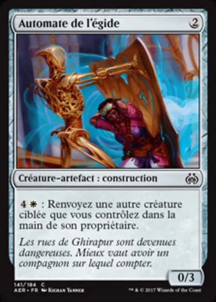Automate de l'égide, carte Magic AER 141 — extension La révolte éthérique