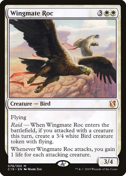 Wingmate Roc, Magic card C19 78 — Commander 2019 set
