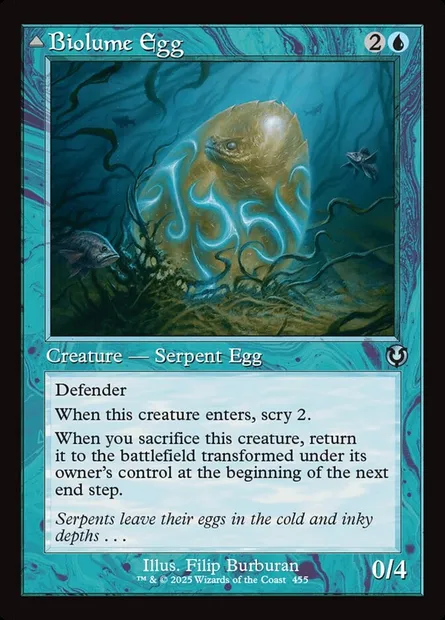 Biolume Egg // Biolume Serpent, Magic card INR 455 — Innistrad Remastered set