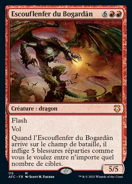 Escouflenfer du Bogardân, carte Magic AFC 115 — extension Forgotten Realms Commander