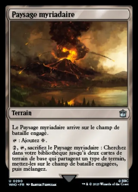 Paysage myriadaire, carte Magic WHO 290 — extension Doctor Who