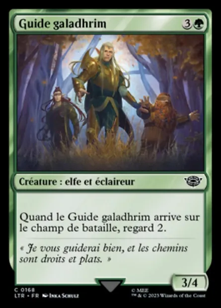 Guide galadhrim, carte Magic LTR 168 — extension Le Seigneur des Anneaux : chroniques de la Terre du Milieu
