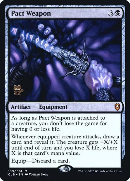 Pact Weapon, Magic card PCLB 139s — Battle for Baldur's Gate Promos set
