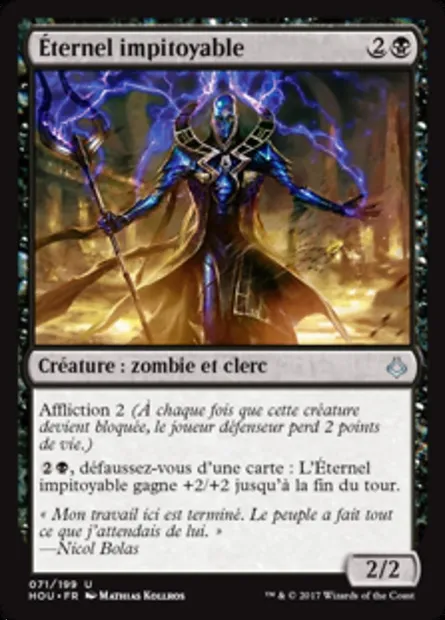 Éternel impitoyable, carte Magic HOU 71 — extension L’âge de la destruction