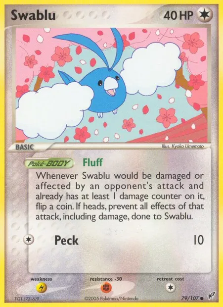 Swablu, Pokémon card DX 79 — Deoxys set