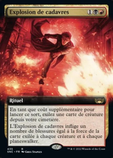 Explosion de cadavres, carte Magic SNC 435 — extension Les rues de la Nouvelle-Capenna