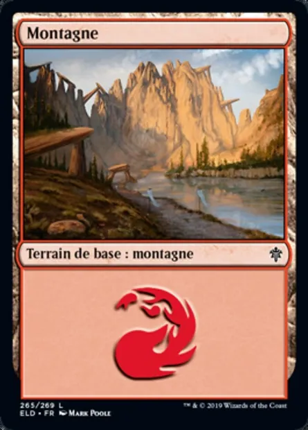 Montagne, carte Magic ELD 265 — extension Throne of Eldraine