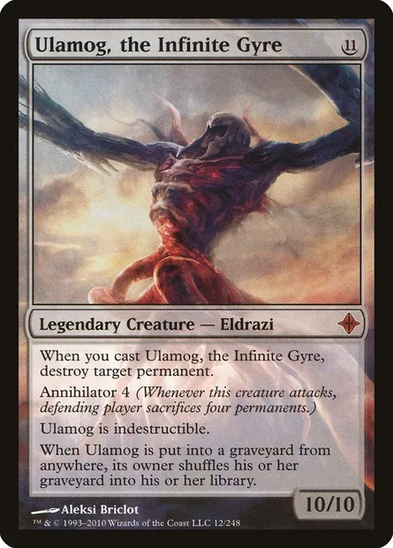 Ulamog, the Infinite Gyre, Magic card ROE 12 — Rise of the Eldrazi set