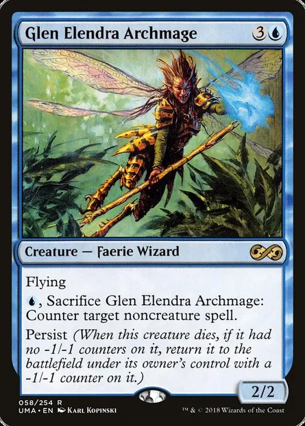 Glen Elendra Archmage, Magic card UMA 58 — Ultimate Masters set