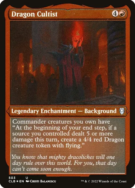 Dragon Cultist, Magic card CLB 503 — Commander Legends: Battle for Baldur's Gate set