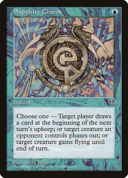 Sapphire Charm, Magic card MIR 89 — Mirage set