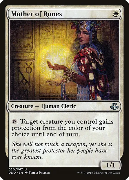 Mère des runes, carte Magic DDO 20 — extension Duel Decks: Elspeth vs. Kiora