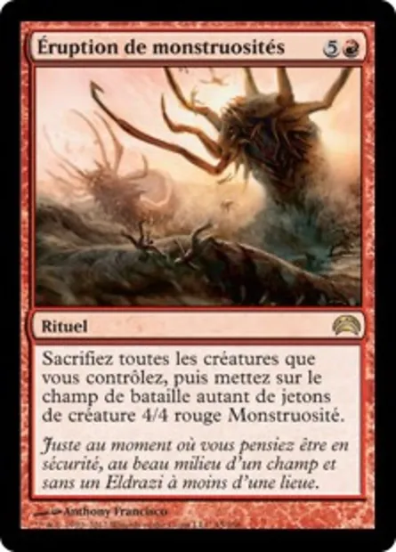 Éruption de monstruosités, carte Magic PC2 45 — extension Planechase 2012