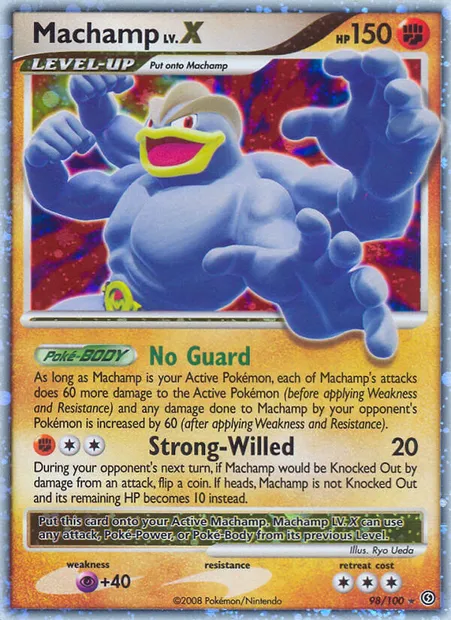 Machamp, Pokémon card SF 98 — Stormfront set