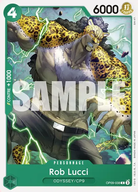 Rob Lucci, carte One Piece OP09-038 — extension LES NOUVEAUX EMPEREURS