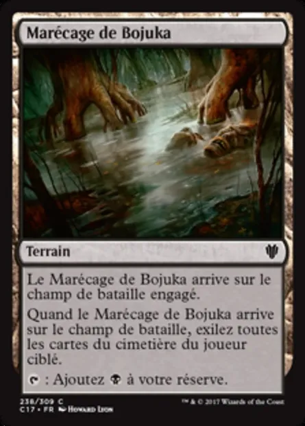 Marécage de Bojuka, carte Magic C17 238 — extension Commander 2017