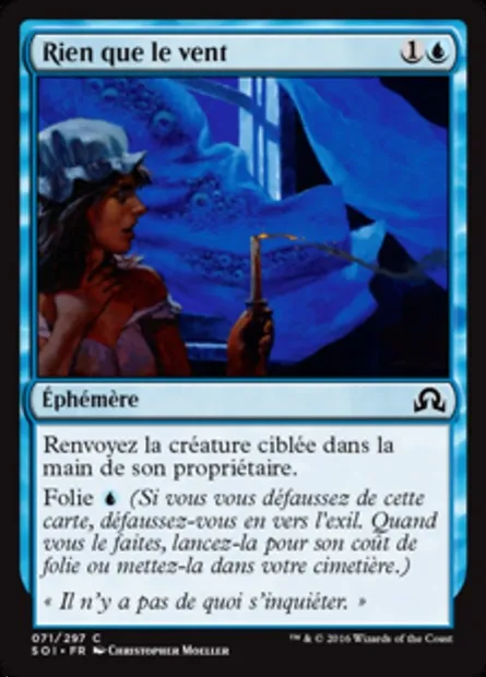 Rien que le vent, carte Magic SOI 71 — extension Ténèbres sur Innistrad