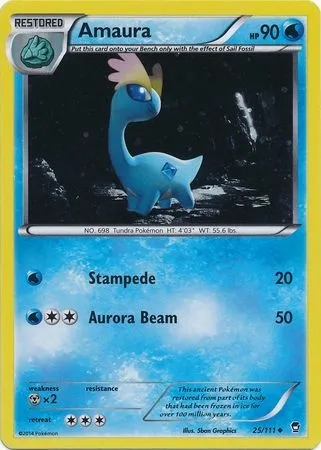 Amaura, Pokémon card TDX 025 — Theme Deck & Blisters Exclusives set