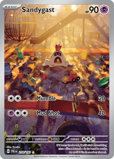 Sandygast, Pokémon card PAL 214 — Paldea Evolved set