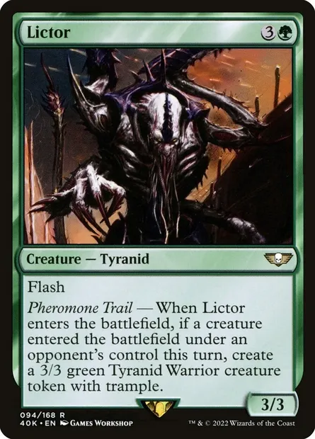 Lictor, Magic card 40K 94 — Warhammer 40,000 Commander set