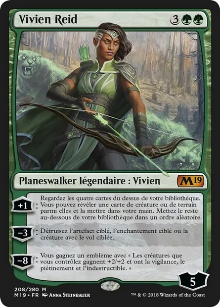 Vivien Reid, carte Magic M19 208 — extension Core Set 2019