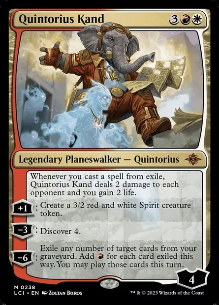 Quintorius Kand, Magic card LCI 238 — The Lost Caverns of Ixalan set
