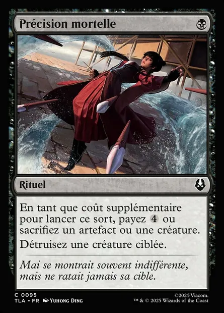 Précision mortelle, carte Magic TLA 95 — extension Avatar: The Last Airbender