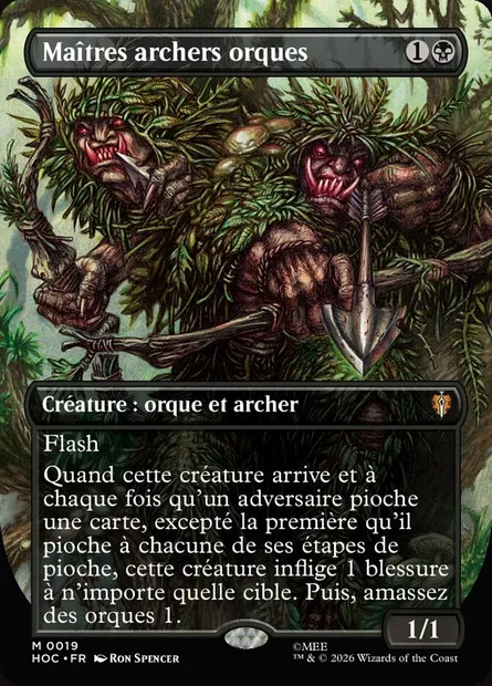Maîtres archers orques, carte Magic HOC 19 — extension The Hobbit Eternal