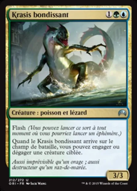 Krasis bondissant, carte Magic ORI 212 — extension Magic Origines