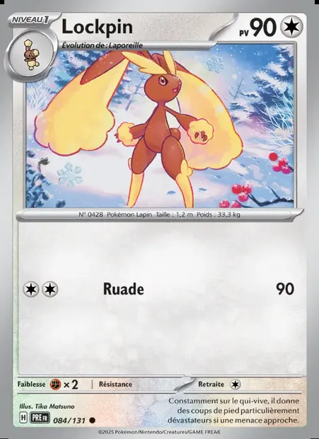 Lockpin, carte Pokémon PRE 084 — extension Évolutions Prismatiques