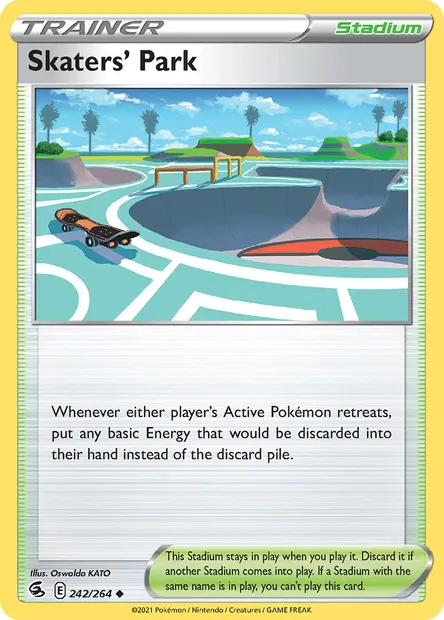 Skaters' Park, Pokémon card FST 242 — Fusion Strike set