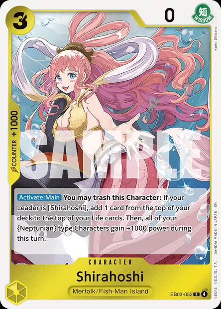 Shirahoshi, One Piece card EB03-052 — ONE PIECE HEROINES EDITION set