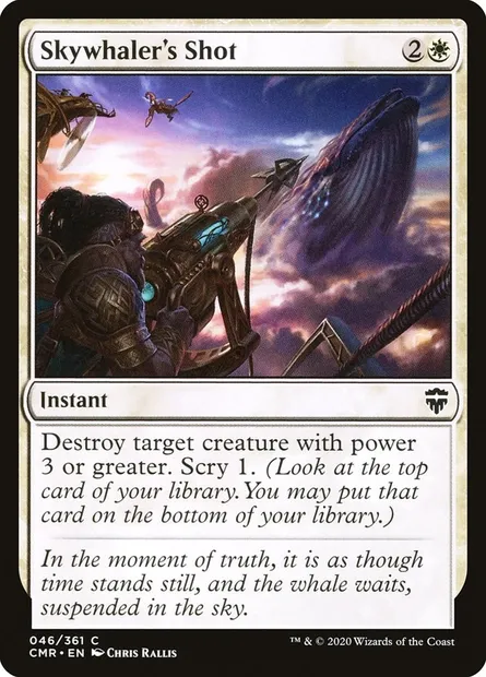 Skywhaler's Shot, Magic card CMR 46 — Commander Legends set