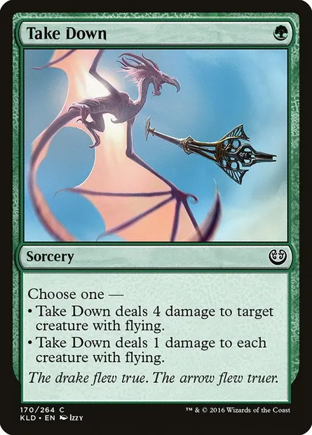 Take Down, Magic card KLD 170 — Kaladesh set