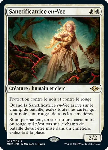 Sanctificatrice en-Vec, carte Magic MH2 27 — extension Horizons du Modern 2