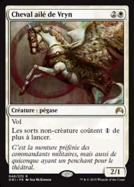 Cheval ailé de Vryn, carte Magic ORI 40 — extension Magic Origines