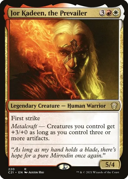 Jor Kadeen, the Prevailer, Magic card C21 220 — Commander 2021 set