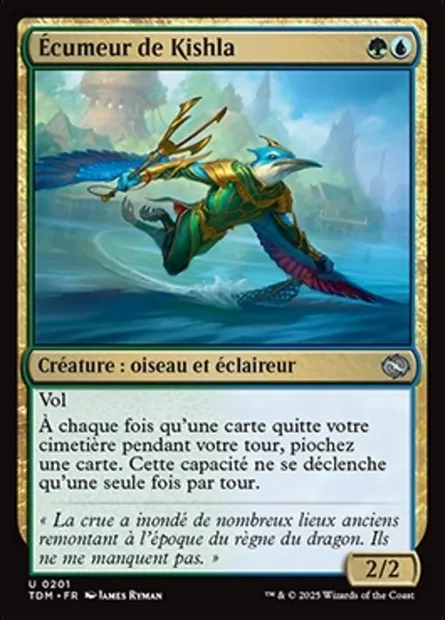 Écumeur de Kishla, carte Magic TDM 201 — extension Tarkir: Dragonstorm