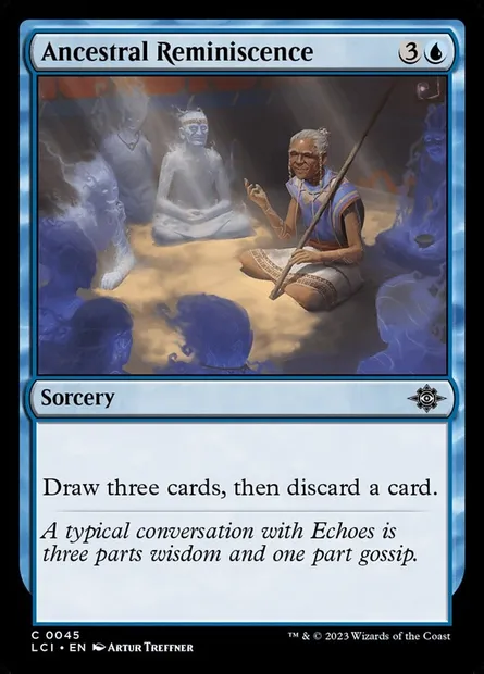 Ancestral Reminiscence, Magic card LCI 45 — The Lost Caverns of Ixalan set