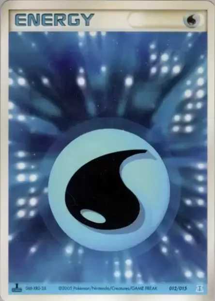 Énergie Eau, carte Pokémon HRTWQD 012 — extension Holon Research Tower: Water Quarter Deck