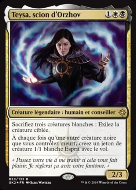 Teysa, scion d'Orzhov, carte Magic GK2 28 — extension RNA Guild Kit