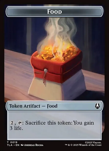 Food, Magic card TTLA 19 — Avatar: The Last Airbender Tokens set