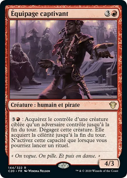 Équipage captivant, carte Magic C20 144 — extension Commander 2020